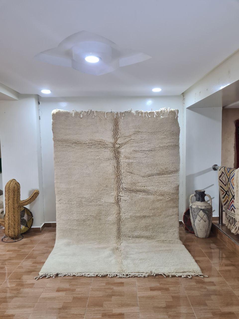 White Yafram Marokkaans handgemaakt tapijt150 cm x 100 cm